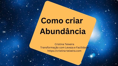 criar abundância