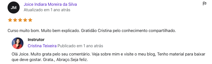 Testemunho Joice da Silva